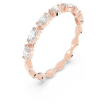 Matrix Vittore ring Marquise cut, White, Rose gold-tone plated